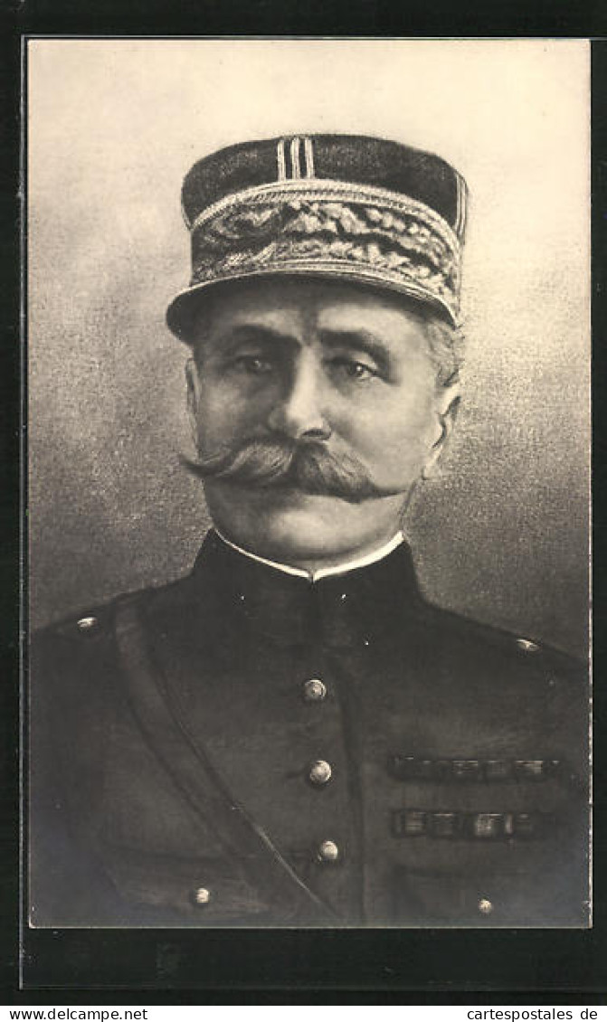 Künstler-AK Heerführer, General G. Foch Im Portrait  - War 1914-18
