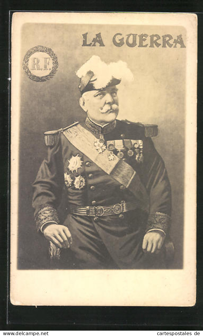 AK Heerführer, General Joffre, La Guerra  - War 1914-18