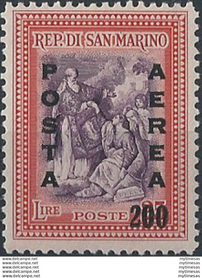 1948 San Marino F.llo N. 316 Sopr. MNH Sass. N. A 76 - Autres & Non Classés