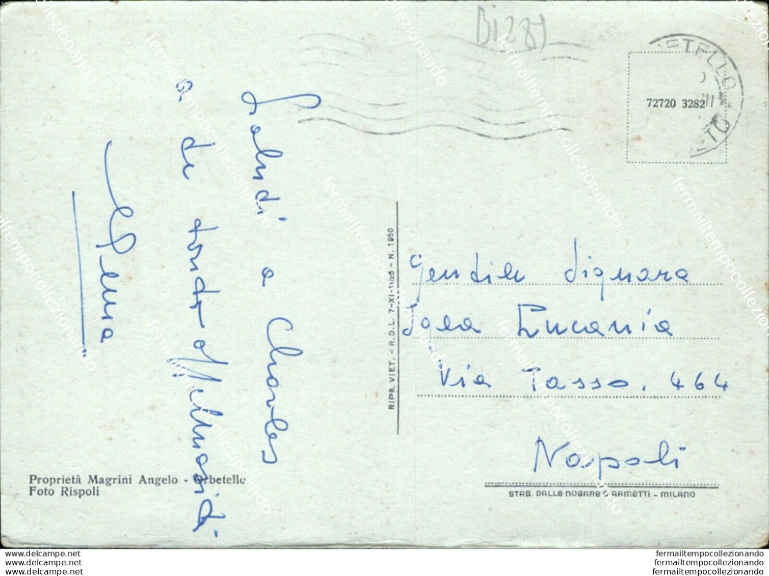 Bi289 Cartolina Orbetello Tenuta Munte Alzato Provincia Di Grosseto - Grosseto