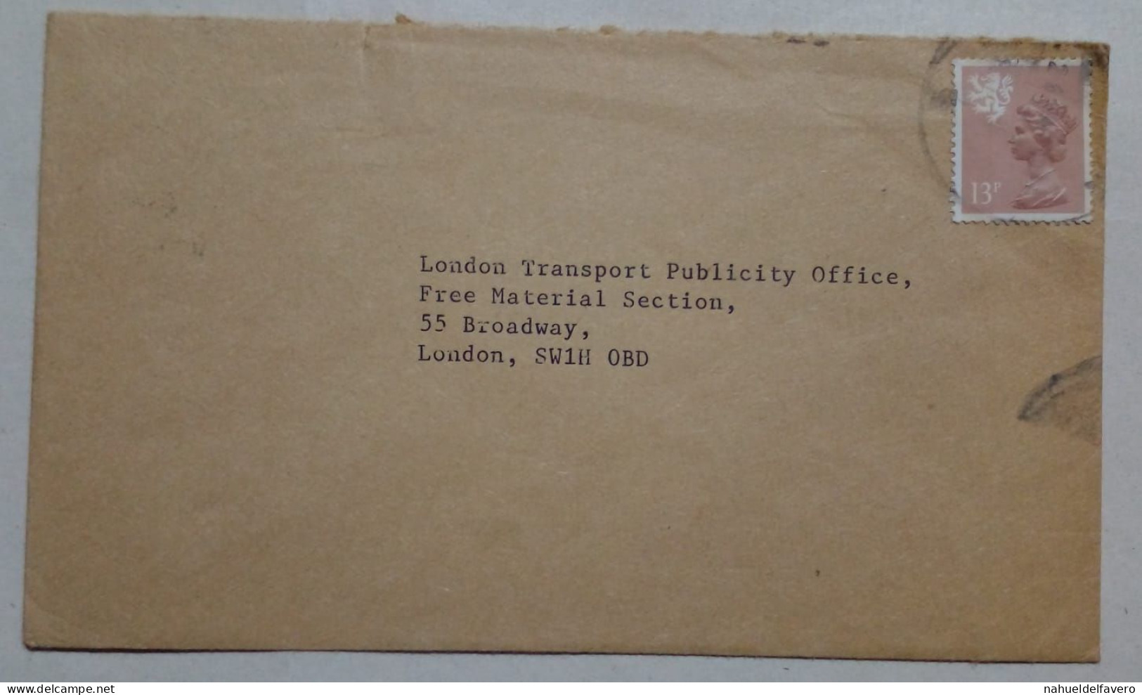 Grande-Bretagne - Enveloppe Circulée Avec Timbre (1985) - Used Stamps