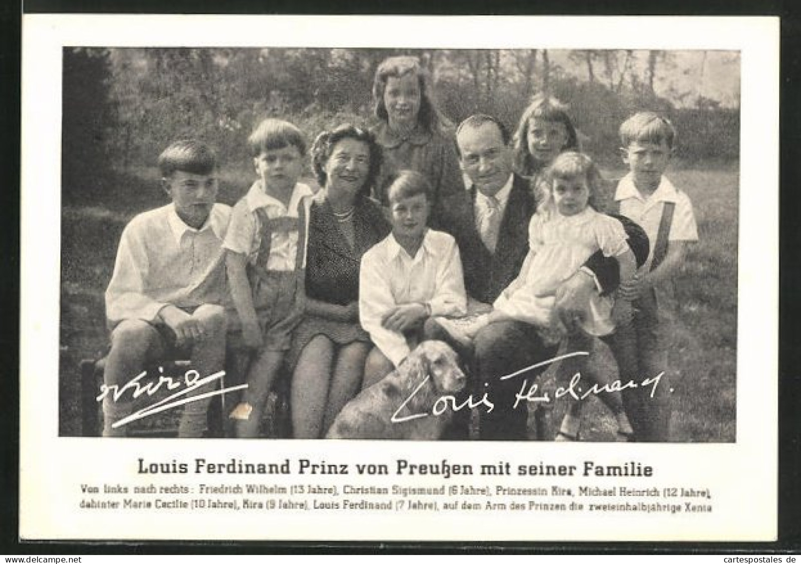 AK Prinz Louis Ferdinand Von Preussen Mit Seiner Familie  - Familles Royales
