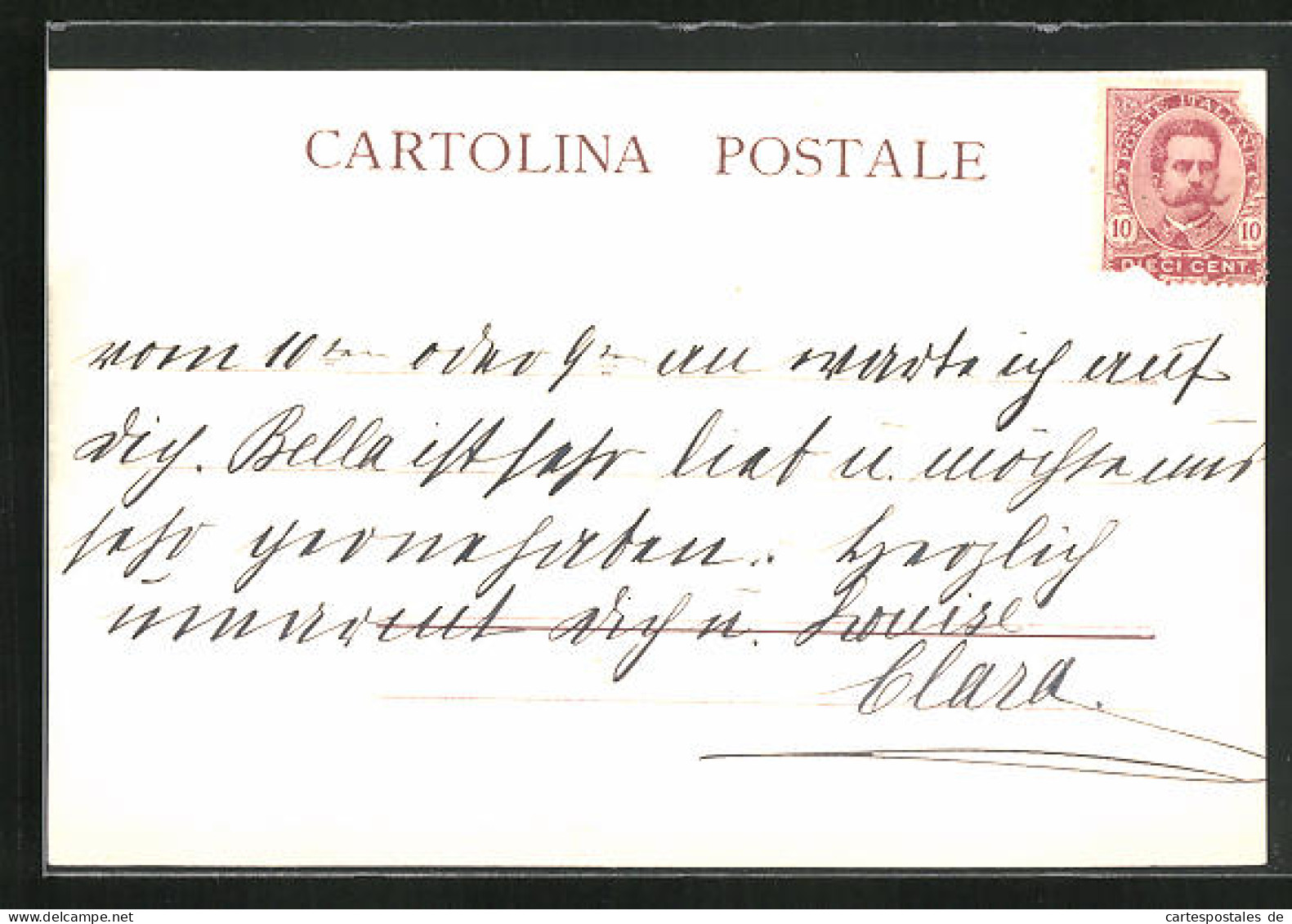 AK Torino, Mit Autograph Von Prinzessin Clara Von Bayern  - Other & Unclassified