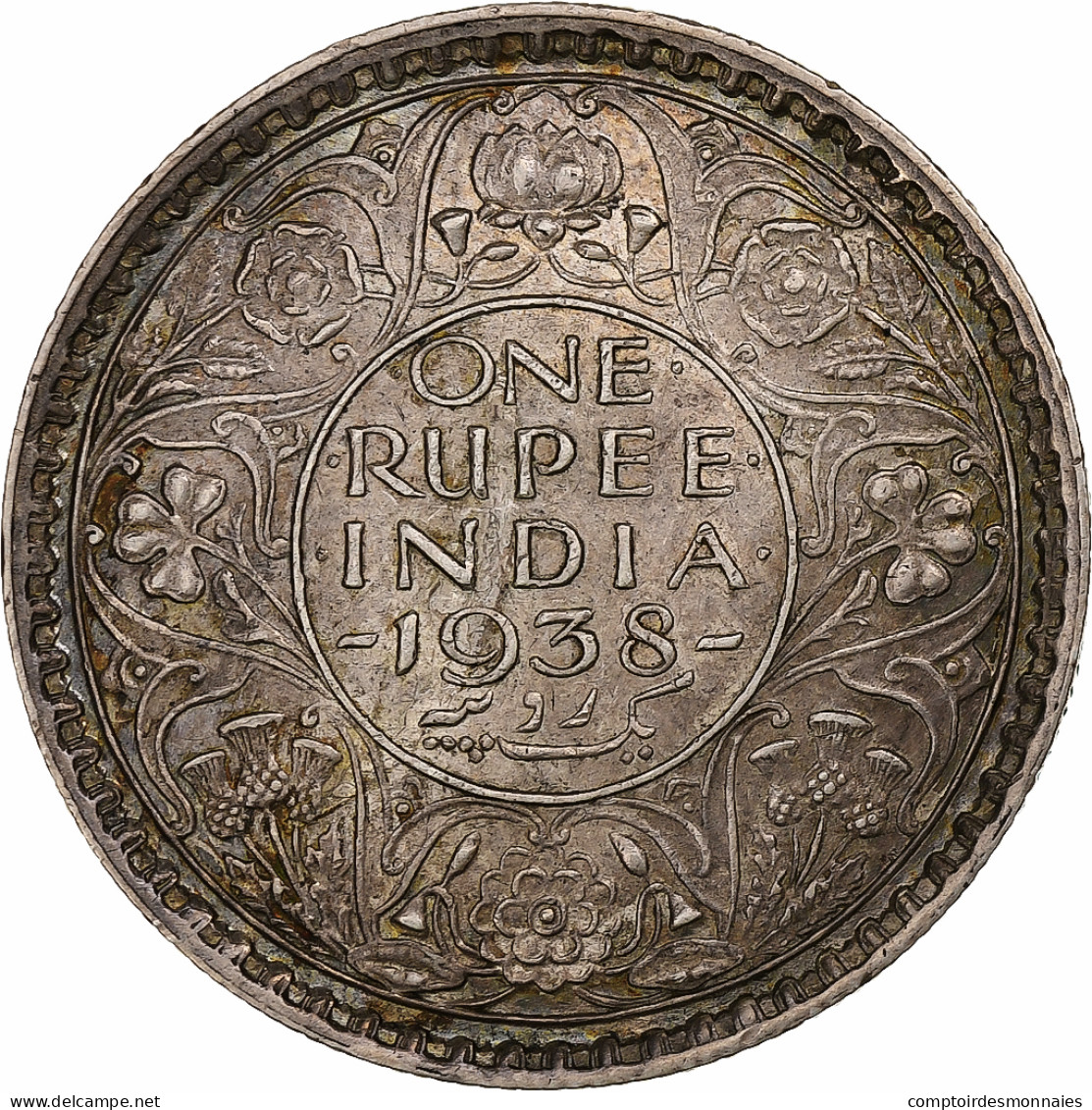 Inde Britannique, George VI, Rupee, 1938, Bombay, Argent, TTB+, KM:555 - Colonies