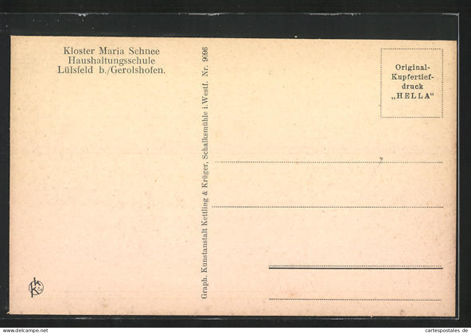 AK Lülsfeld, Kloster Maria Schnee, Haushaltungsschule, Blumenpflege  - Autres & Non Classés