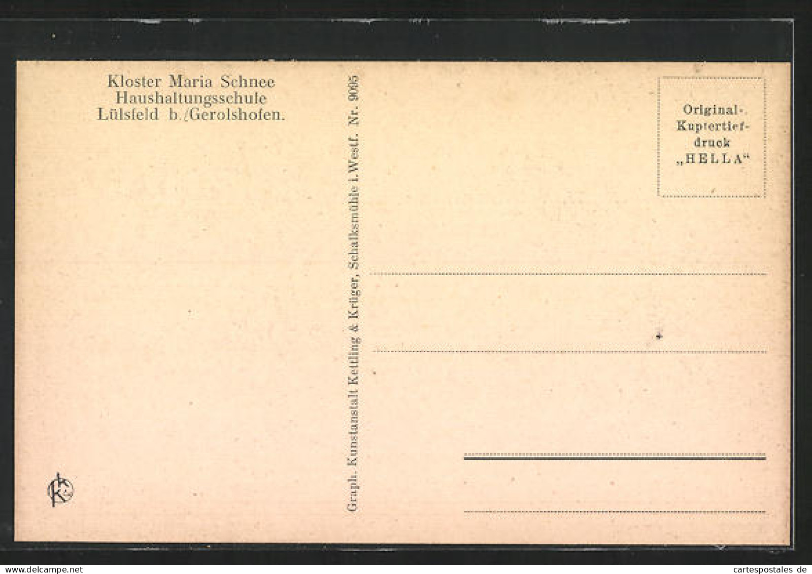 AK Lülsfeld, Kloster Maria Schnee, Haushaltungsschule, Bei Der Gartenarbeit  - Autres & Non Classés