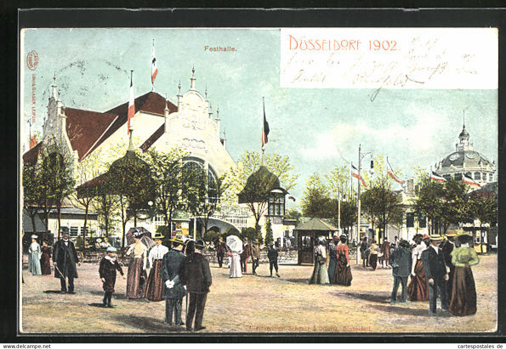 AK Düsseldorf, Ausstellung 1902, Partie An Der Festhalle  - Exhibitions