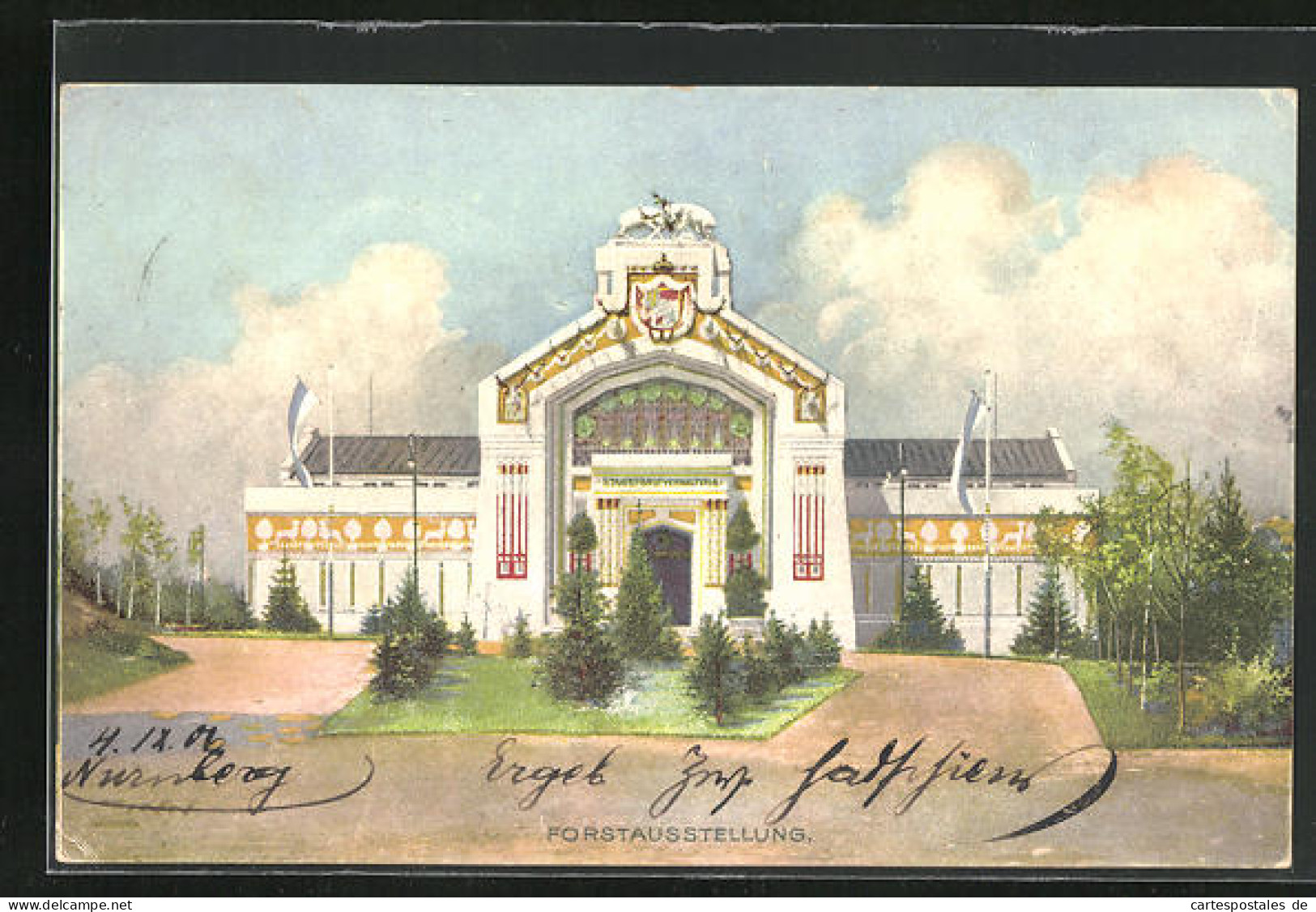 AK Nürnberg, Bayer. Jubil-Landes-Ausstellung 1906, Gebäude Der Forstausstellung  - Exhibitions