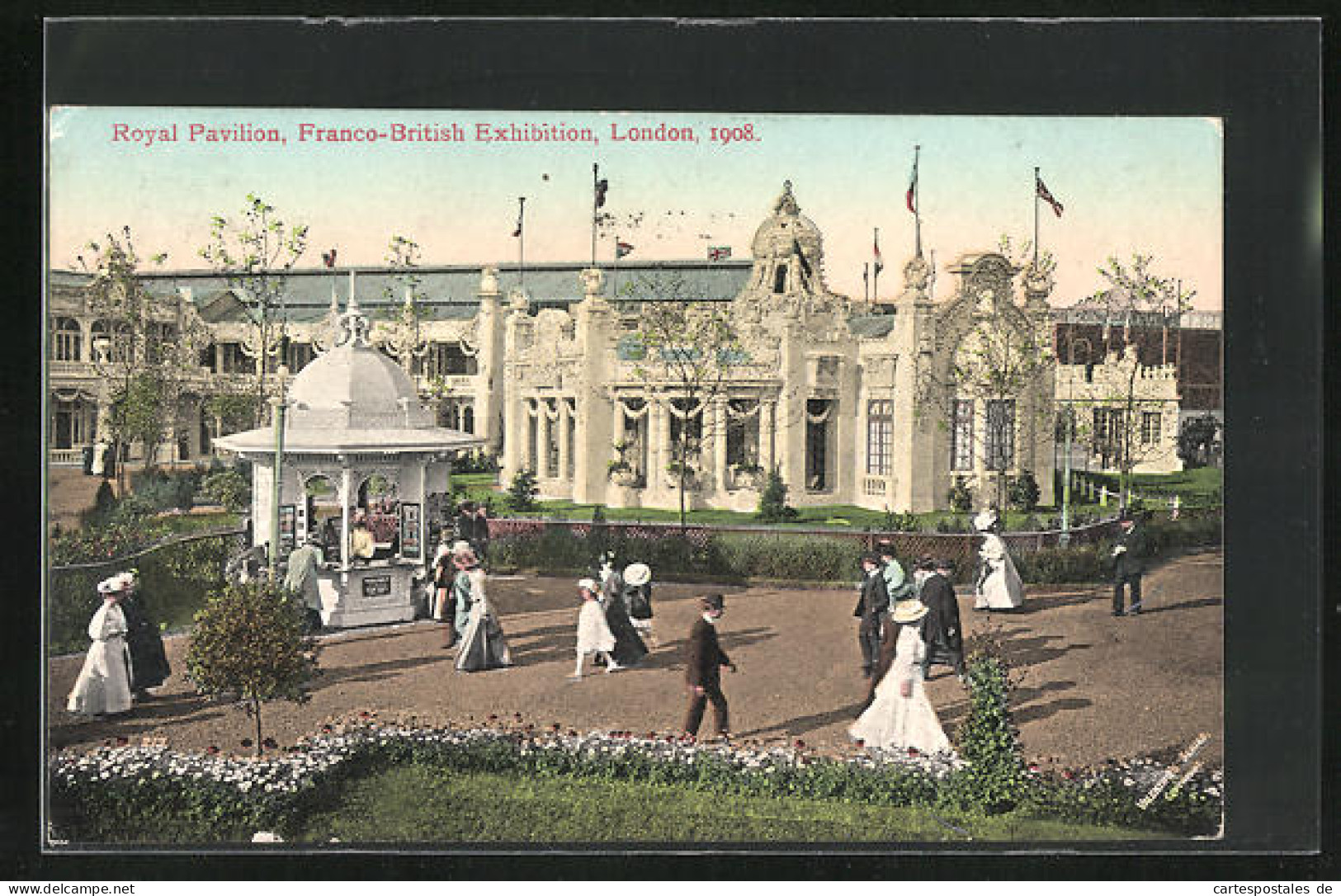 AK London, Franco-Britisch Exhibition 1908, Royal Pavillon  - Expositions