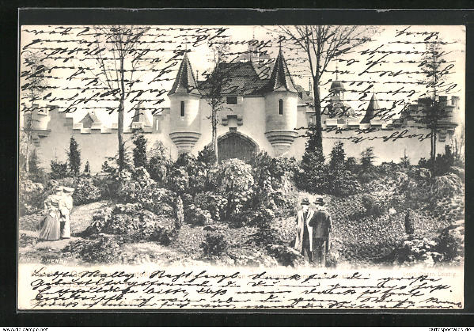 AK Düsseldorf, Gartenbauausstellung 1904, Partie Im Ausstellunggelände  - Ausstellungen
