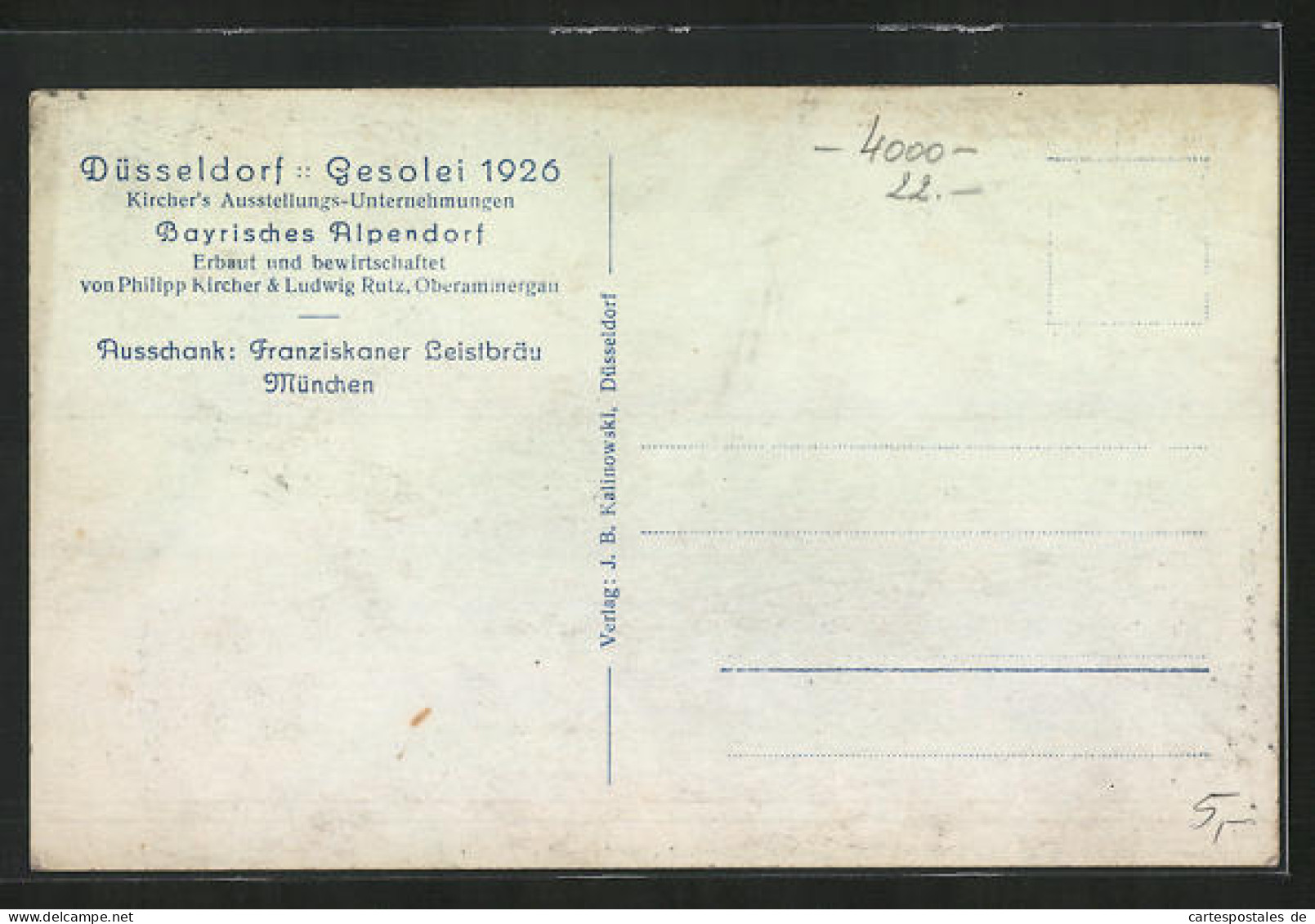 AK Düsseldorf, Ausstellung Gesolei 1926, Partie Aus Dem Bayrischen Alendorf  - Expositions