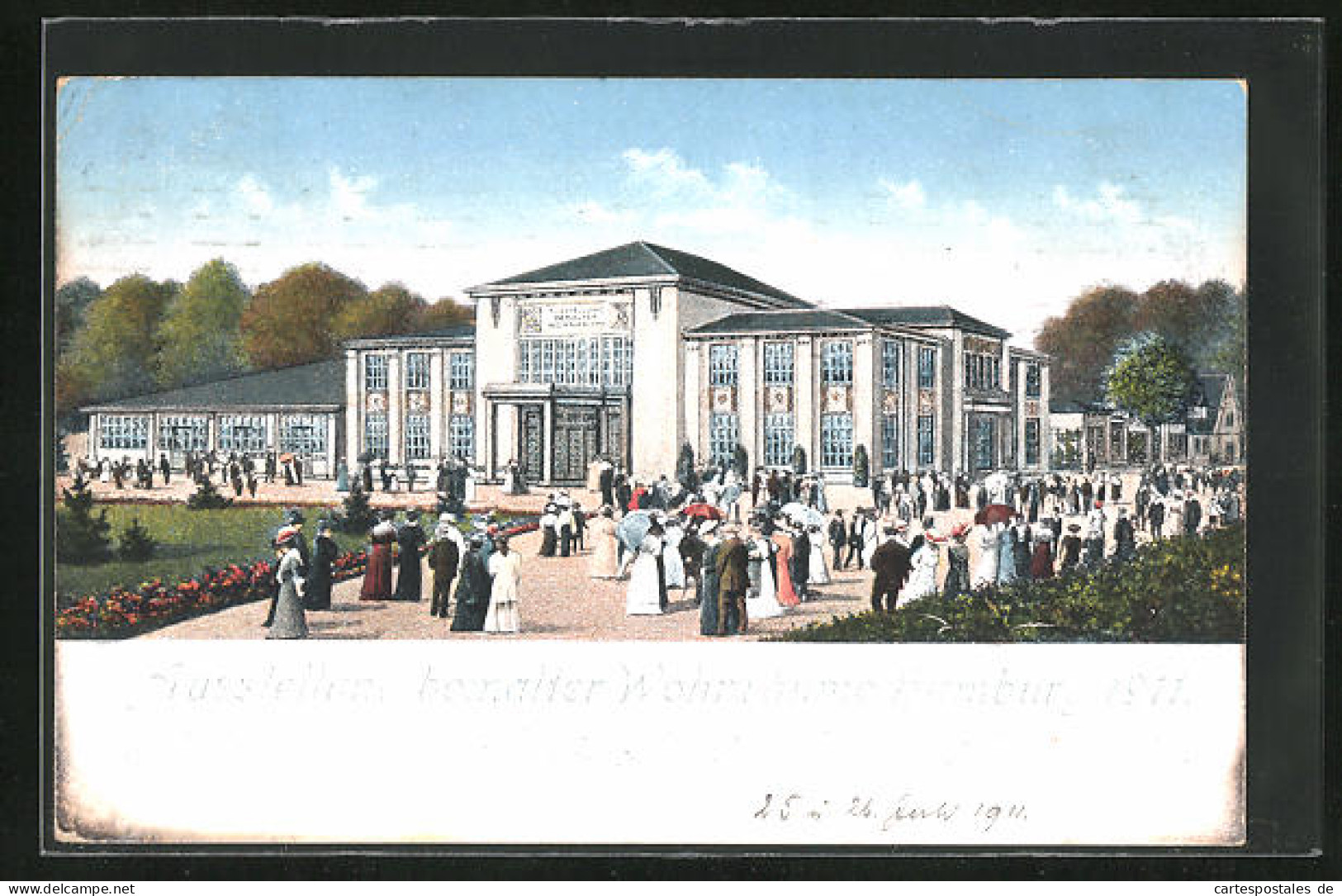 AK Hamburg, Ausstellung Bemalter Wohnräume 1911, Ausstellungsgebäude  - Expositions