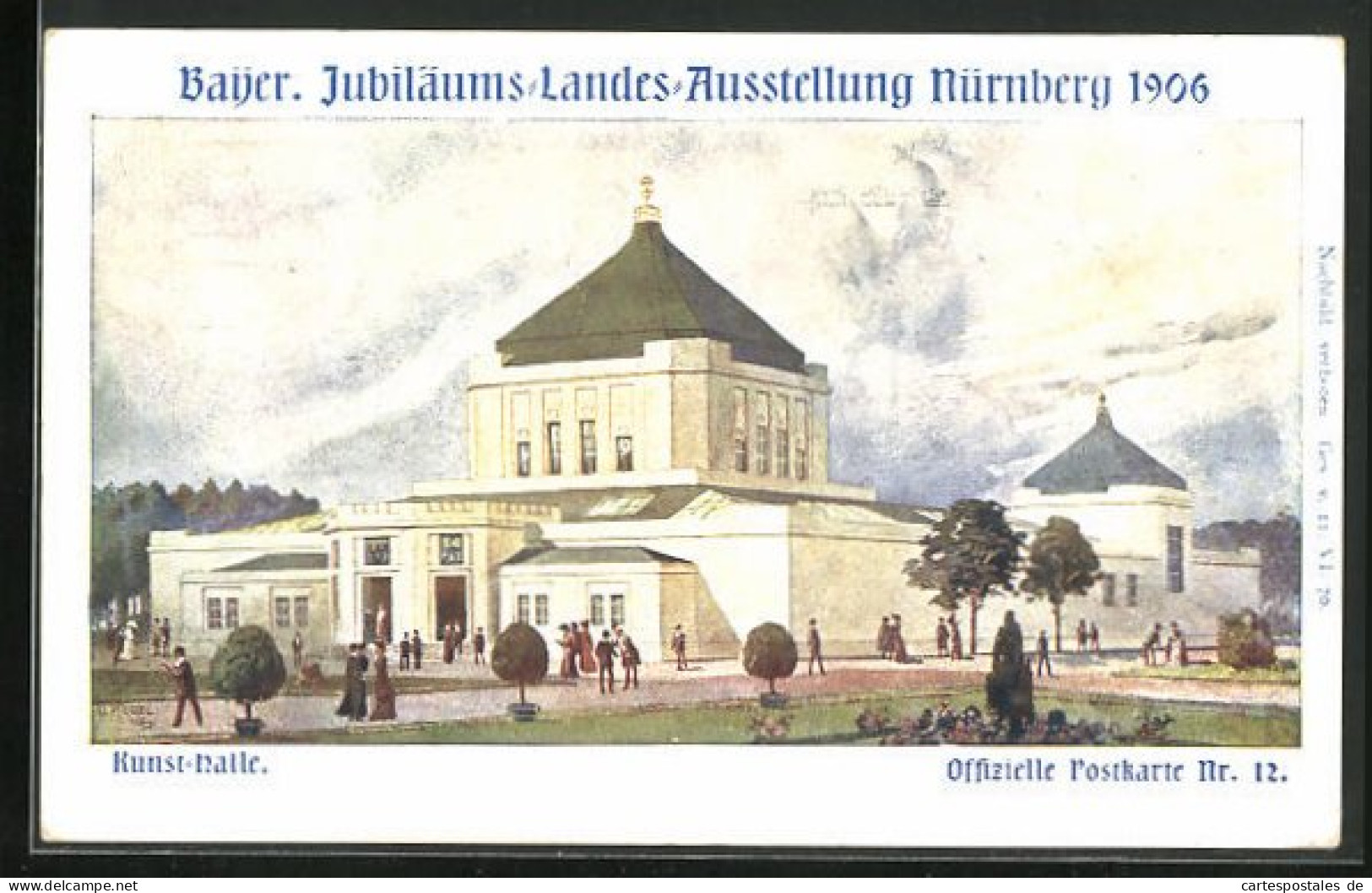 Künstler-AK Nürnberg, Bayer. Jubiläums-Landes-Ausstellung 1906, Kunst-Halle  - Expositions