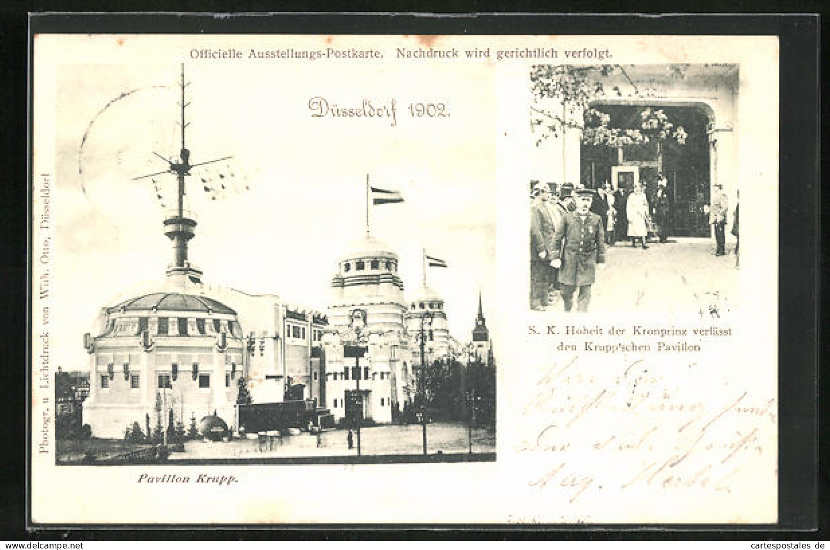 AK Düsseldorf, Ausstellung 1902, Pavillon Krupp  - Exhibitions