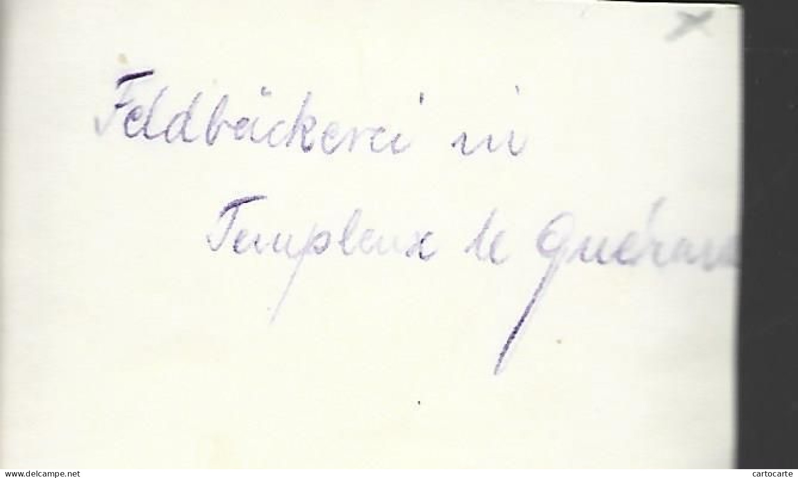 80 388 0524 WW1 WK1 SOMME TEMPLEUX LE GUERARD BOULANGERIE  OCCUPATION   ALLEMANDE  1914 / 1918 - Guerre, Militaire