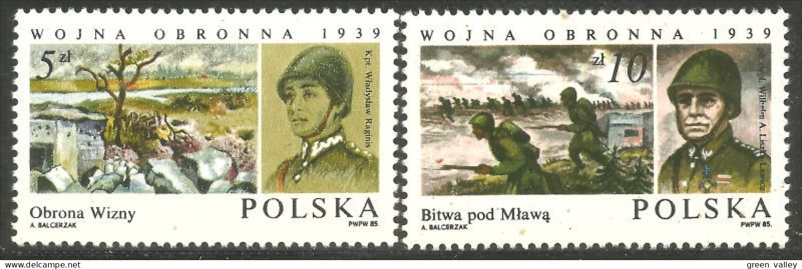 WR-31 Pologne Wojna Obronna 1939 Bataille Battle Soldat Soldier Uniforme Militaire Military Uniform MNH ** Neuf SC - Militaria