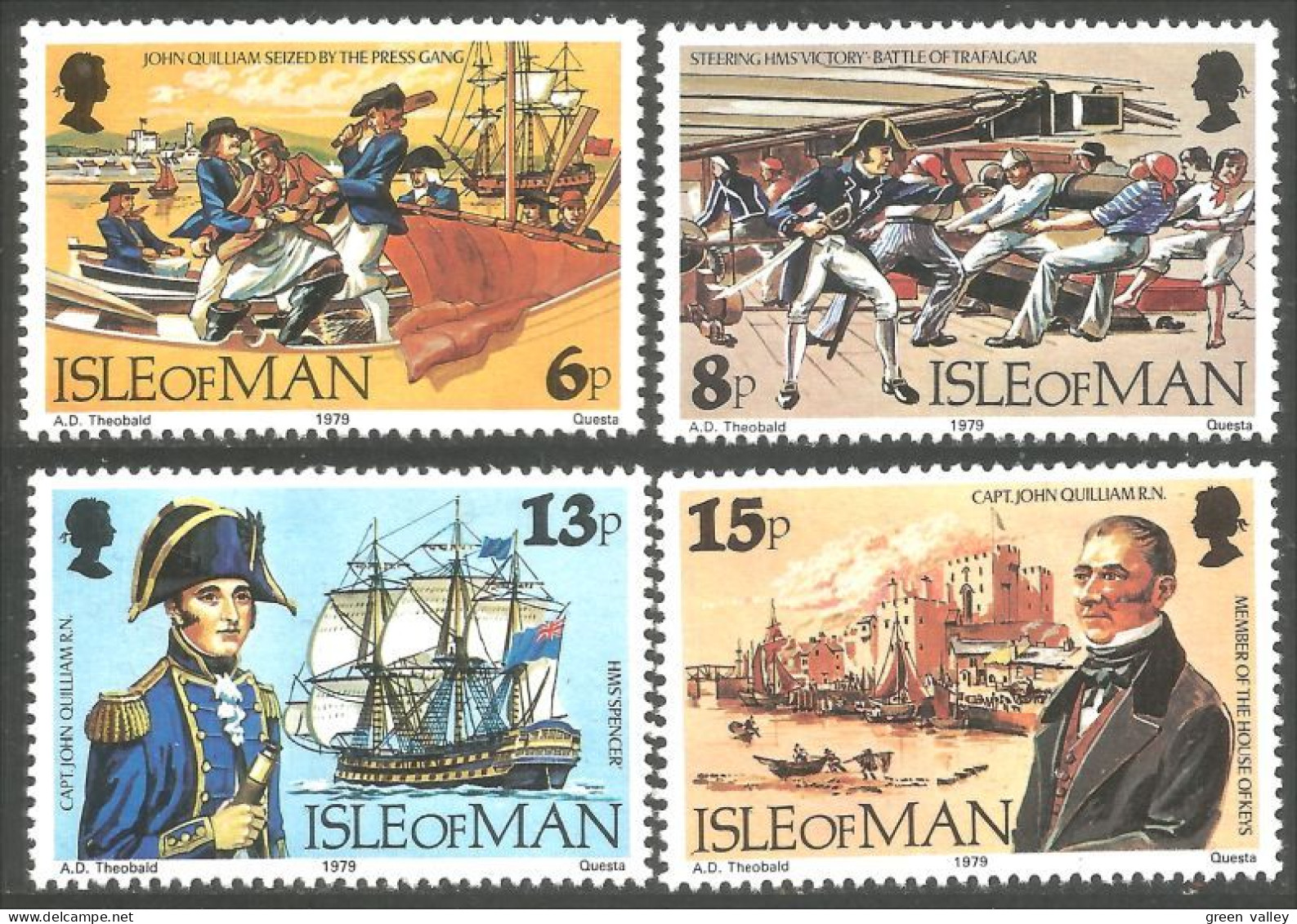 WR-19b Man John Quilliam Hms Victory Spencer Voilier Bateau Sailing Ship Boat MNH ** Neuf SC - Ships