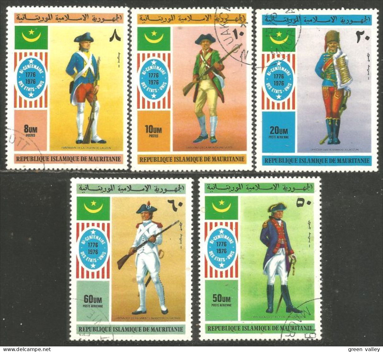 WR-10 Mauritanie Military Costumes Militaires Bicentenaire Américain 1776 Drapeau Flag - Costumes
