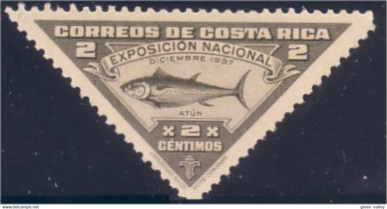 TR-20 Triangle Costa Rica Poisson Fish Fishes Fische Thon Tuna Atun MH * CH - Poissons