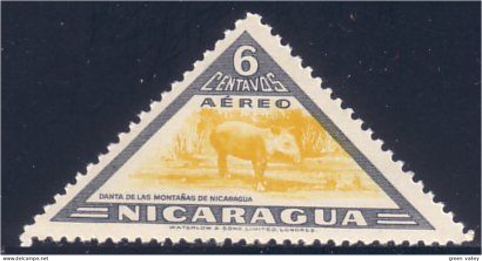 TR-10 Triangle Nicaragua Cochon Pig Maiale Schwein MNH ** Neuf SC - Autres & Non Classés