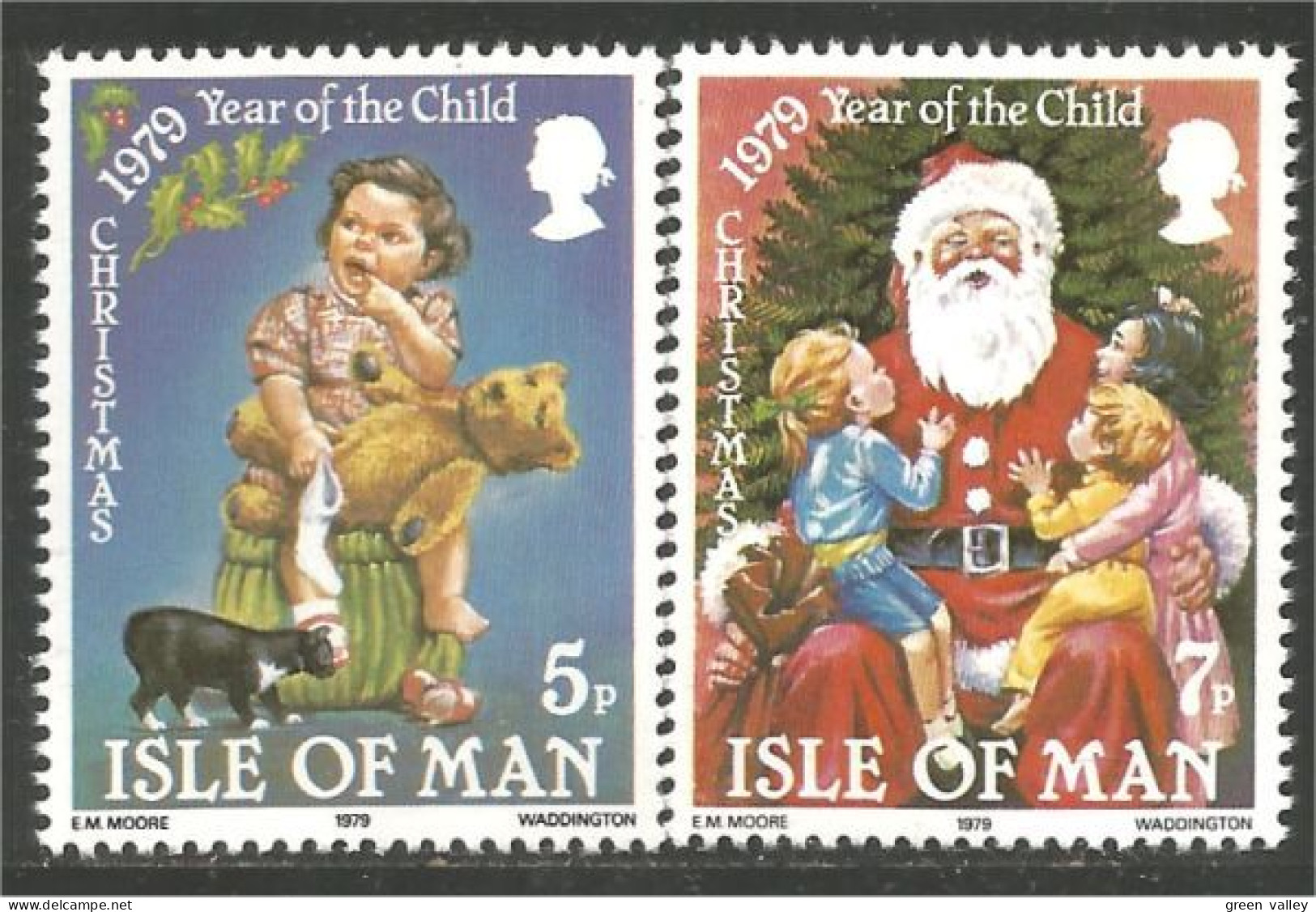 NO-12b Isle Of Man Noel Christmas 1979 Père Noel Santa Claus Weihnachtsmann Papai Babbo MNH ** Neuf SC - Christmas