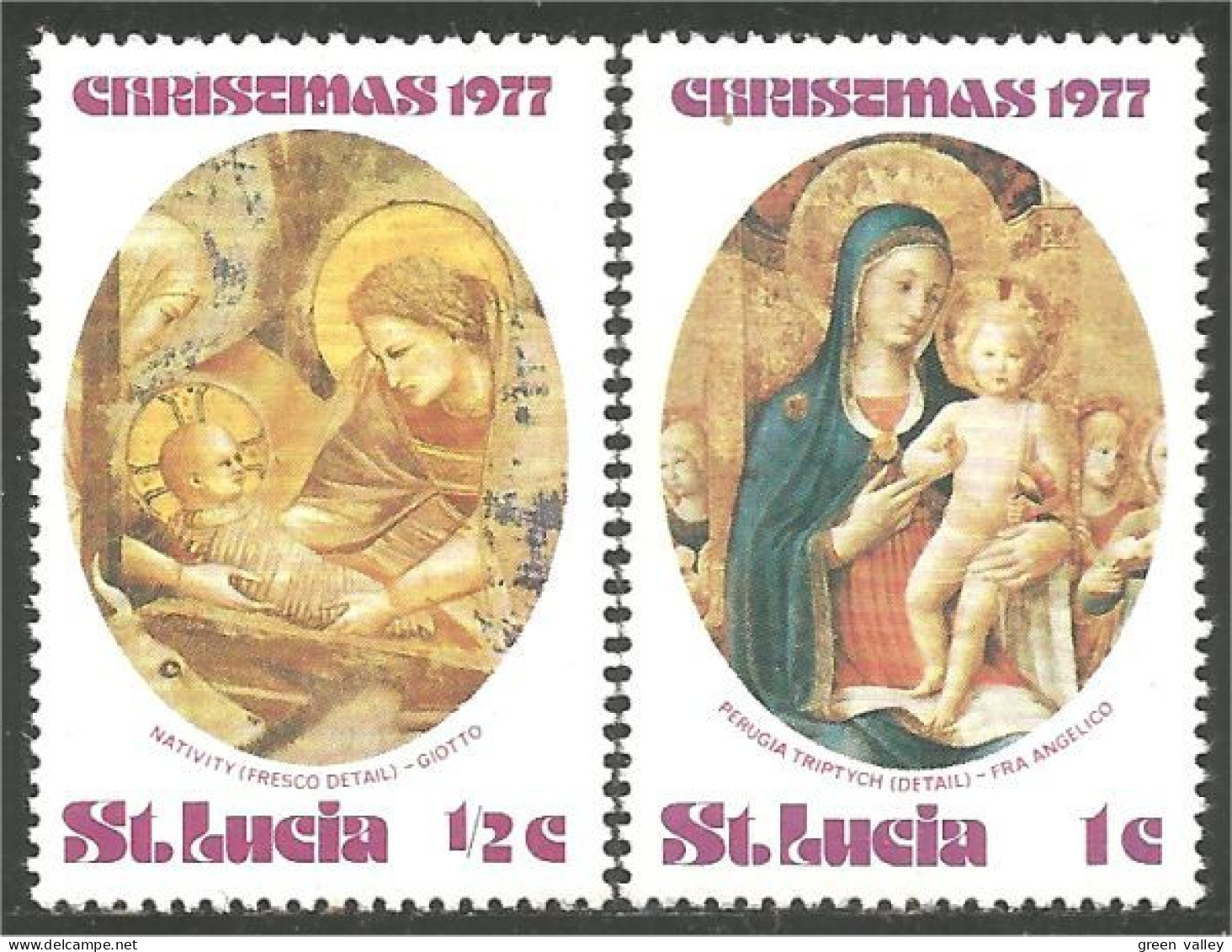 NO-11 Saint Lucia Noel Christmas 1977 Natale Navidad Kerstmis Weihnachten Natal MNH ** Neuf SC - Christmas