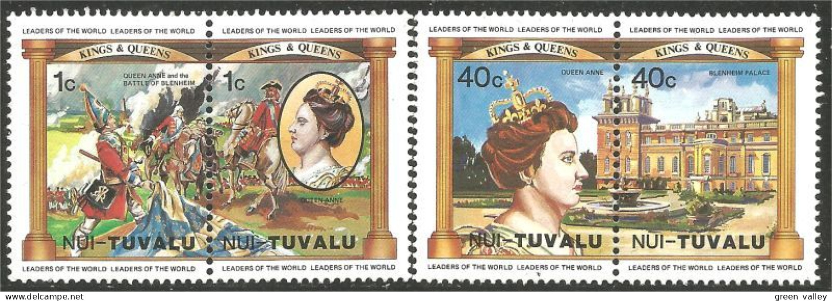 CE-64 Nui Tuvalu Reine Queen Anne MNH ** Neuf SC - Familles Royales