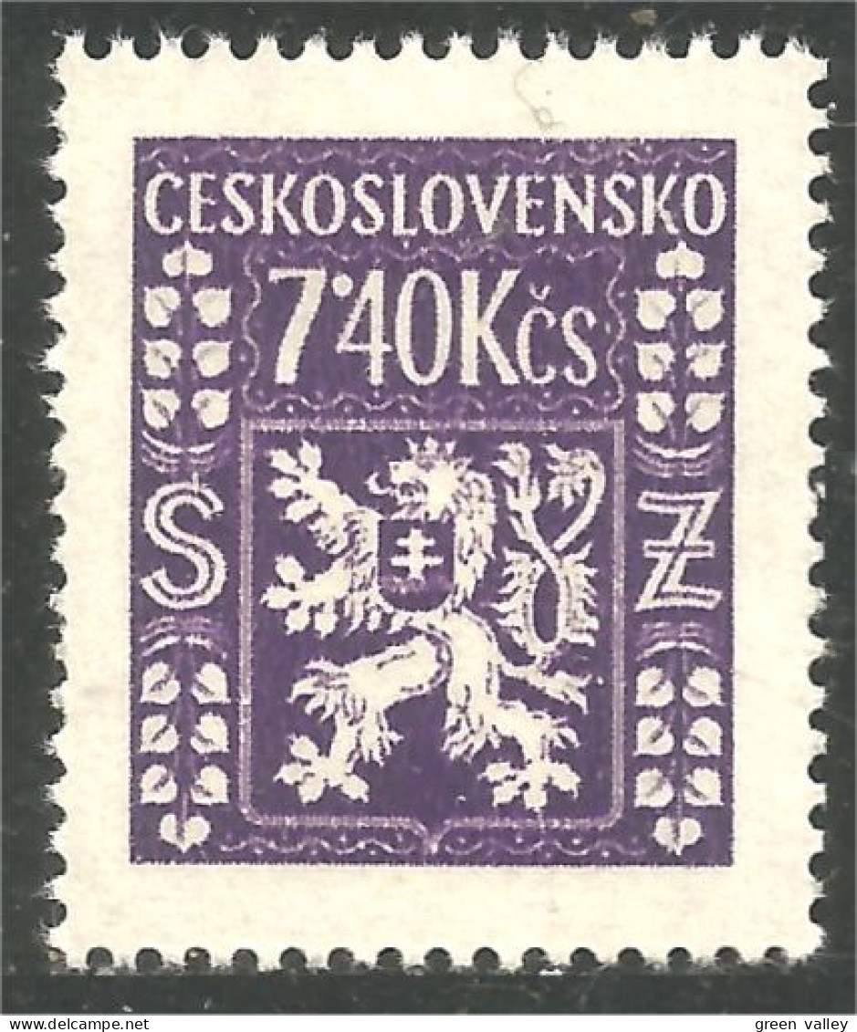 BL-27 Ceskoslovensko Blason Armoiries Coat Arms Wappen Stemma Lion Lowe Leone MH * Neuf - Briefmarken
