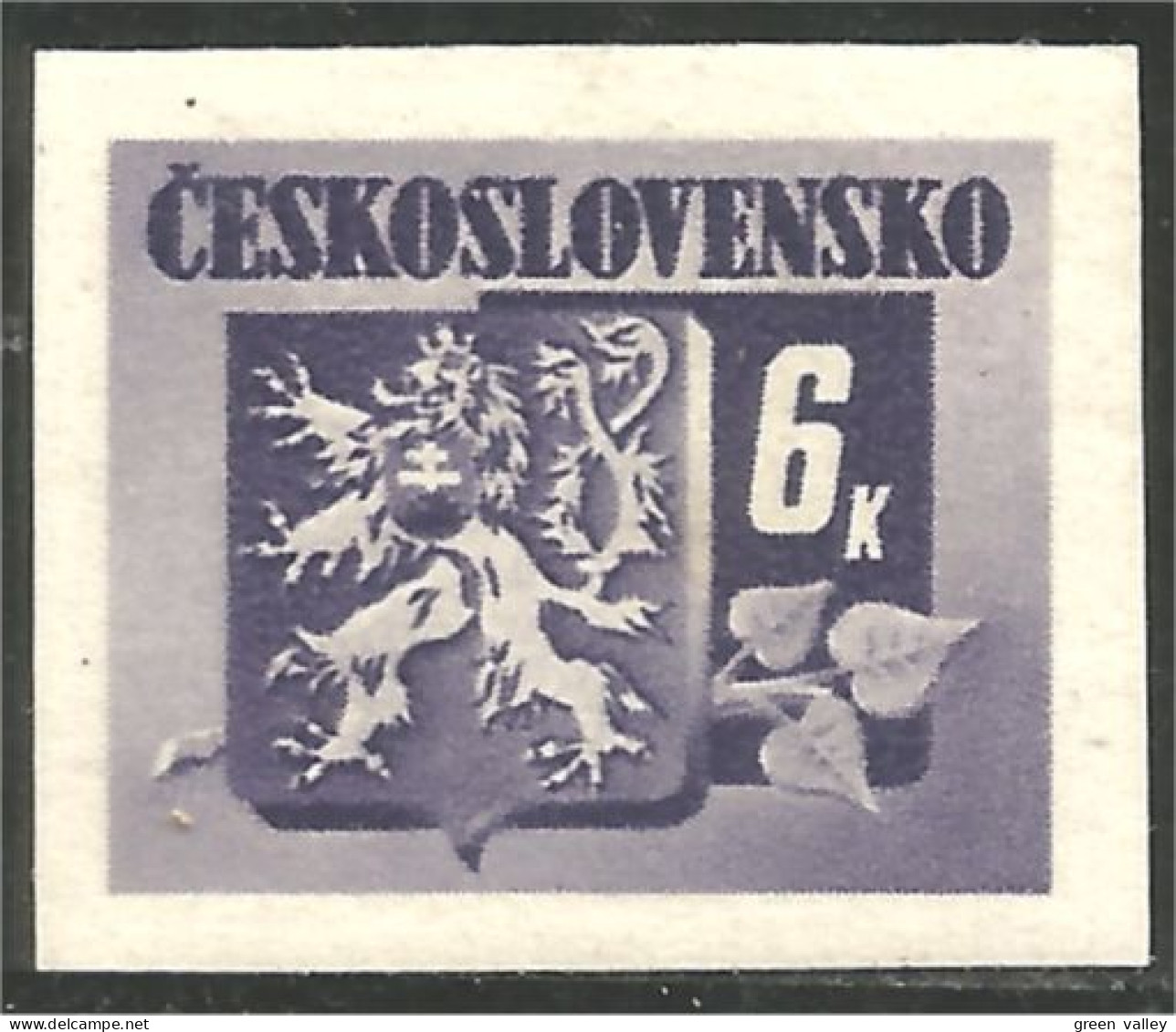 BL-30 Ceskoslovensko Blason Armoiries Coat Arms Wappen Stemma Lion Lowe Leone MH * Neuf - Briefmarken