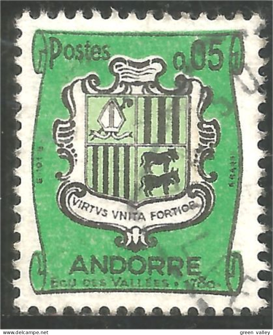 BL-2 Andorre Blason Armoiries Coat Arms Wappen Stemma Vache Cow Kuh Vaca Vacca - Stamps