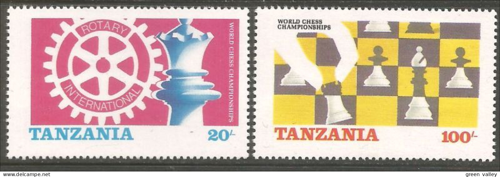JX-1 Tanzanie Jeu Échec Echecs Chess Schach Sacchi Ajedrez Xadrez Schaak MNH ** Neuf SC - Scacchi