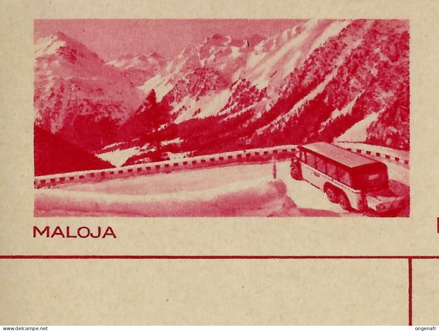 Carte Illustrée Neuve N° 141 - 083 -- MALOJA  --  Car Postal - ( N° Zumstein 2009) - Entiers Postaux