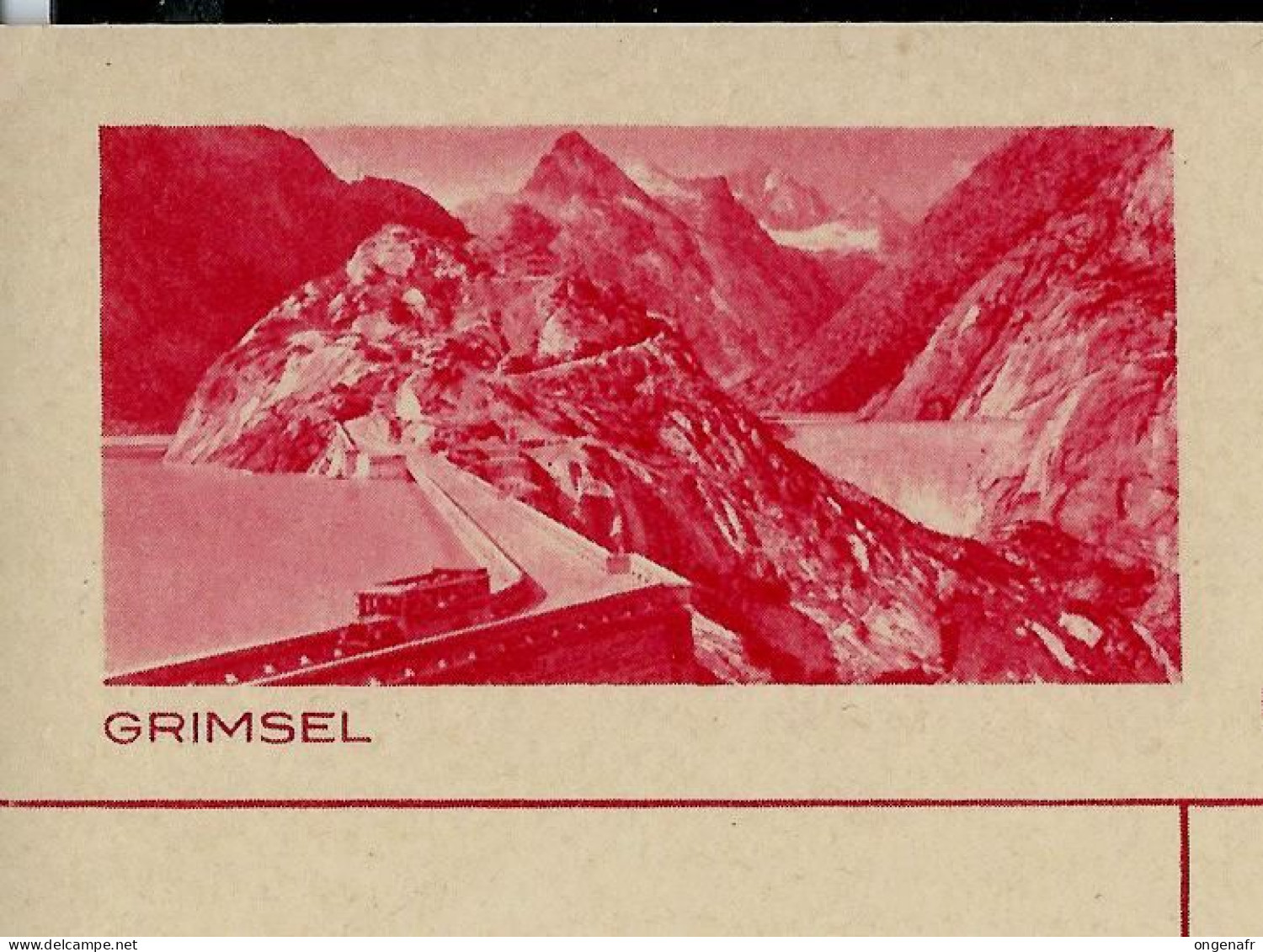 Carte Illustrée Neuve N° 141. Vue 059 : GRIMSEL - Car Postal  ( N° Zumstein 2009) - Entiers Postaux
