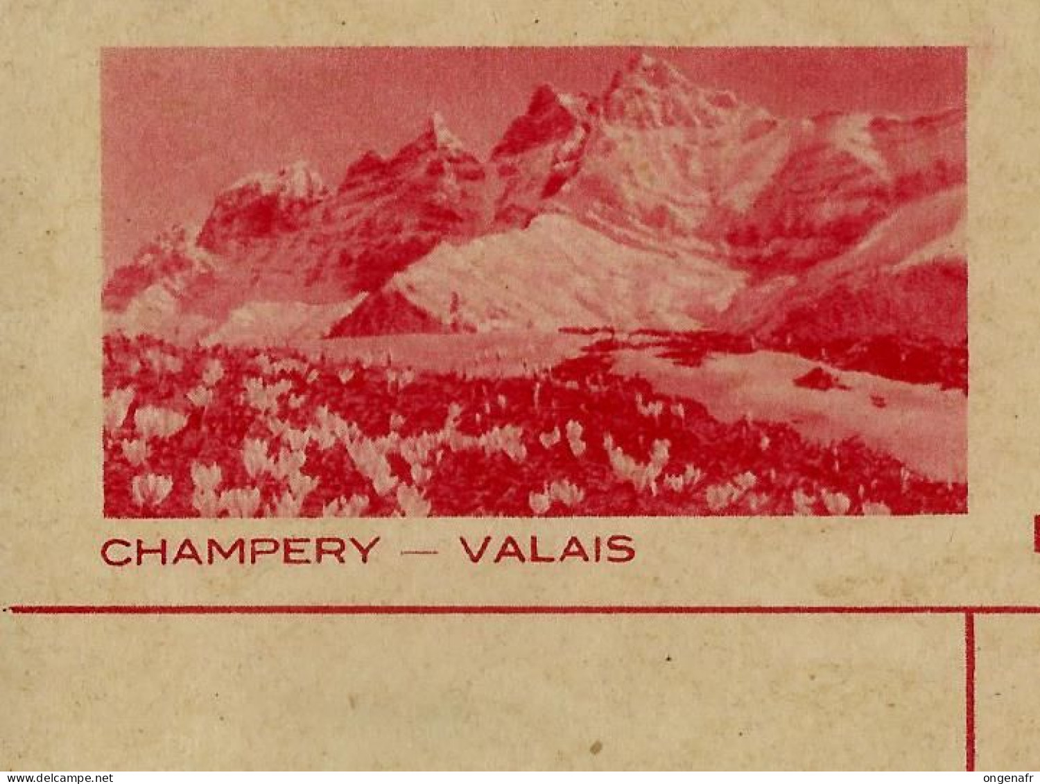 Carte Illustrée Neuve N° 141. Vue 039 - CHAMPERY  --  VALAIS  --  ( N° Zumstein 2009) - Entiers Postaux