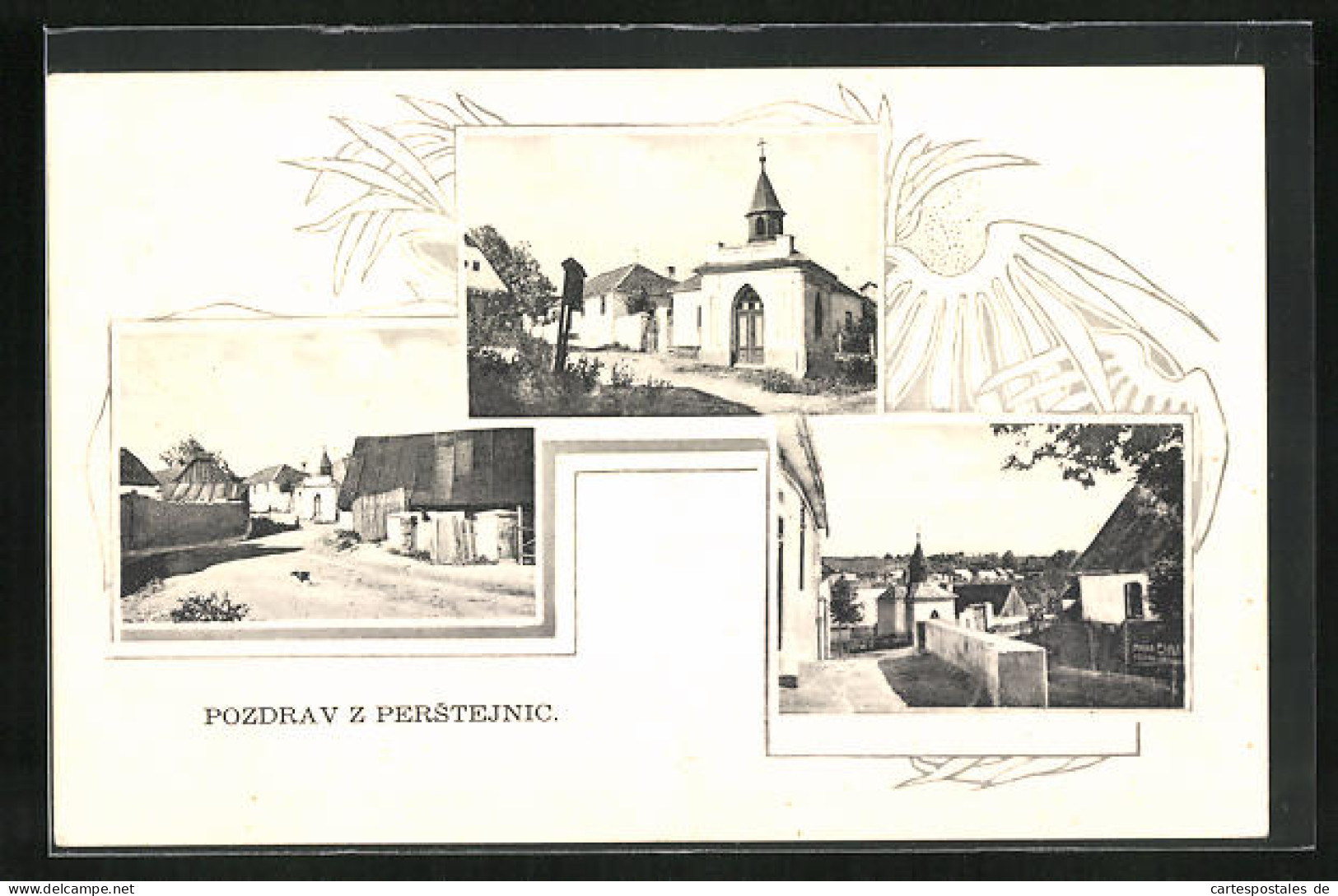 AK Kuttenberg / Kutna Hora-Perstejnec, Strassenpartie Im Stadtteil, Ansicht Der Kirche  - Czech Republic