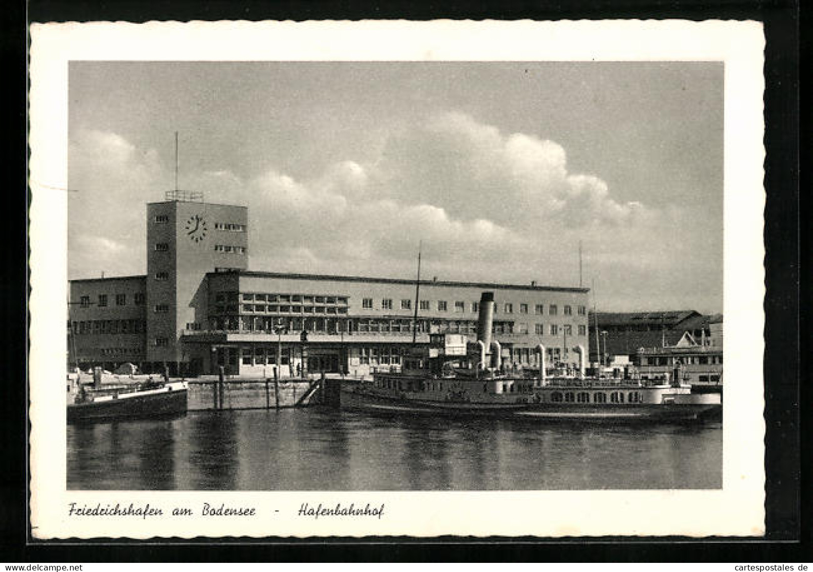 AK Friedrichshafen / Bodensee, Hafenbahnhof  - Friedrichshafen