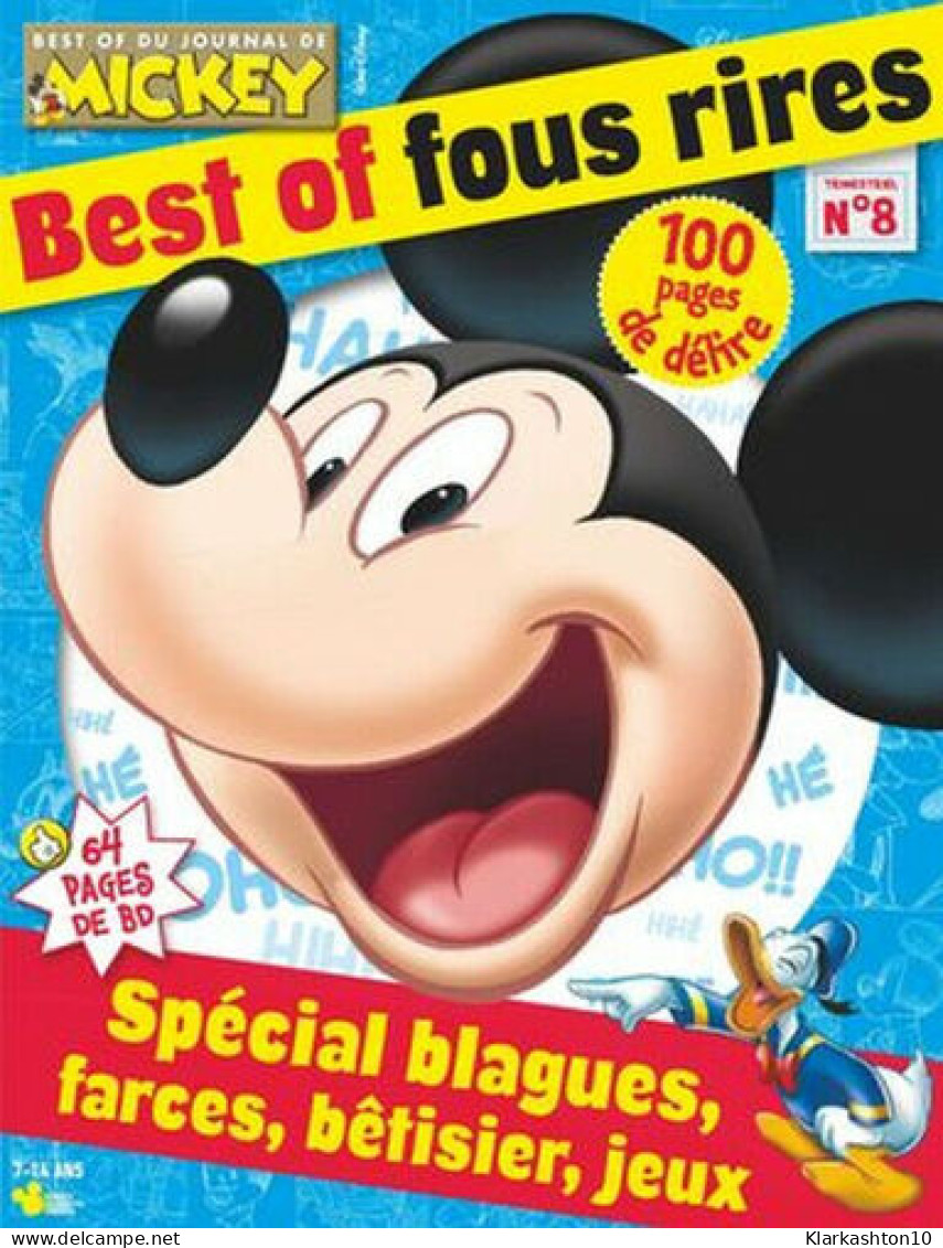 Best Of Du Journal De Mickey N° 8 : Best Of Fous Rire - Octobre 2017 - Autres & Non Classés