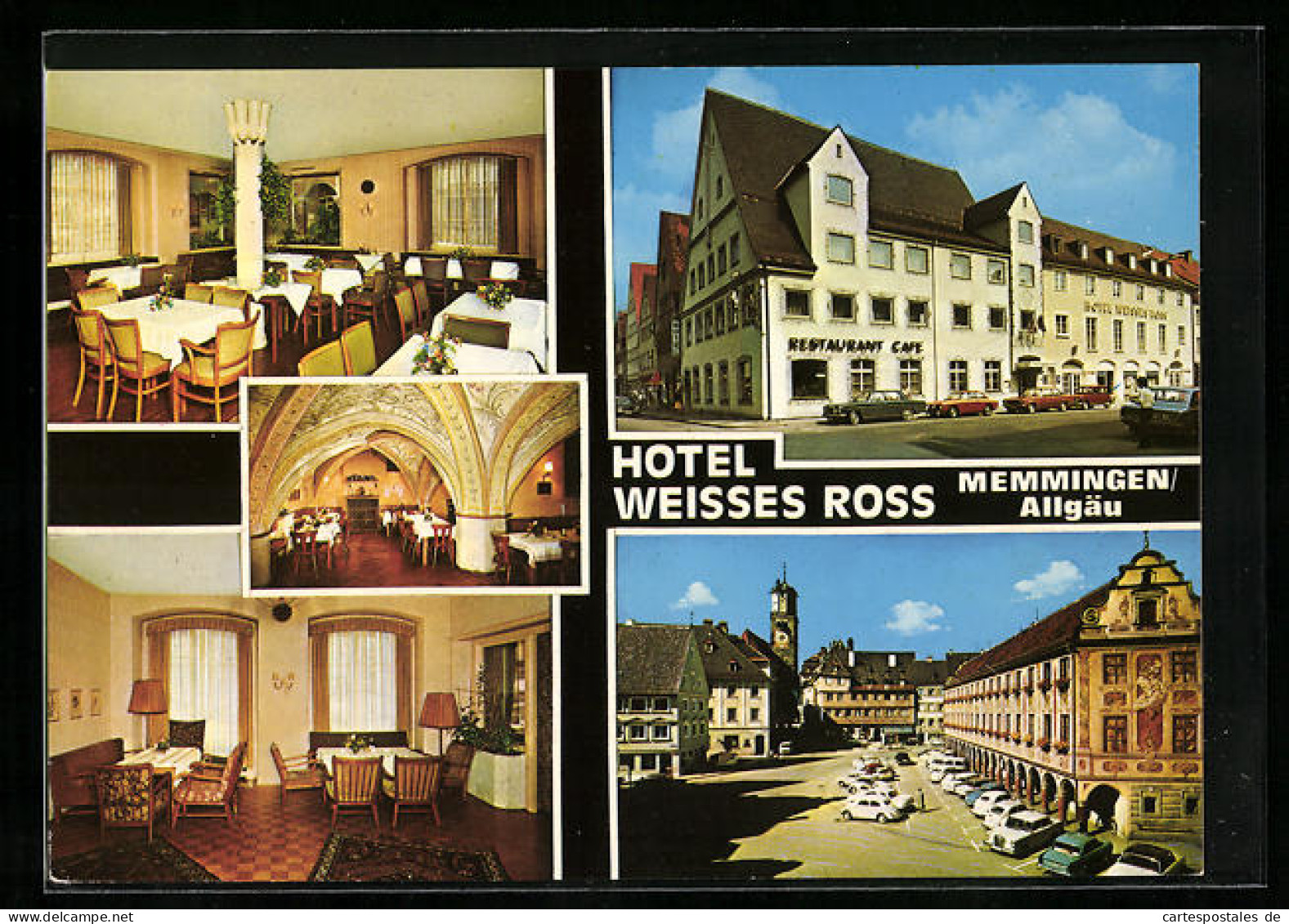 AK Memmingen / Allgäu, Hotel Weisses Ross, Mehrfachansichten  - Memmingen