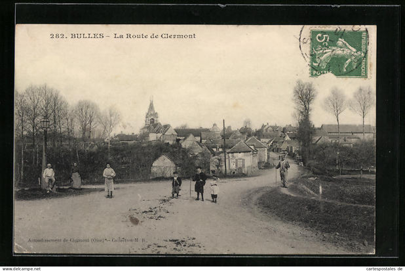 CPA Bulles, La Route De Clermont  - Clermont
