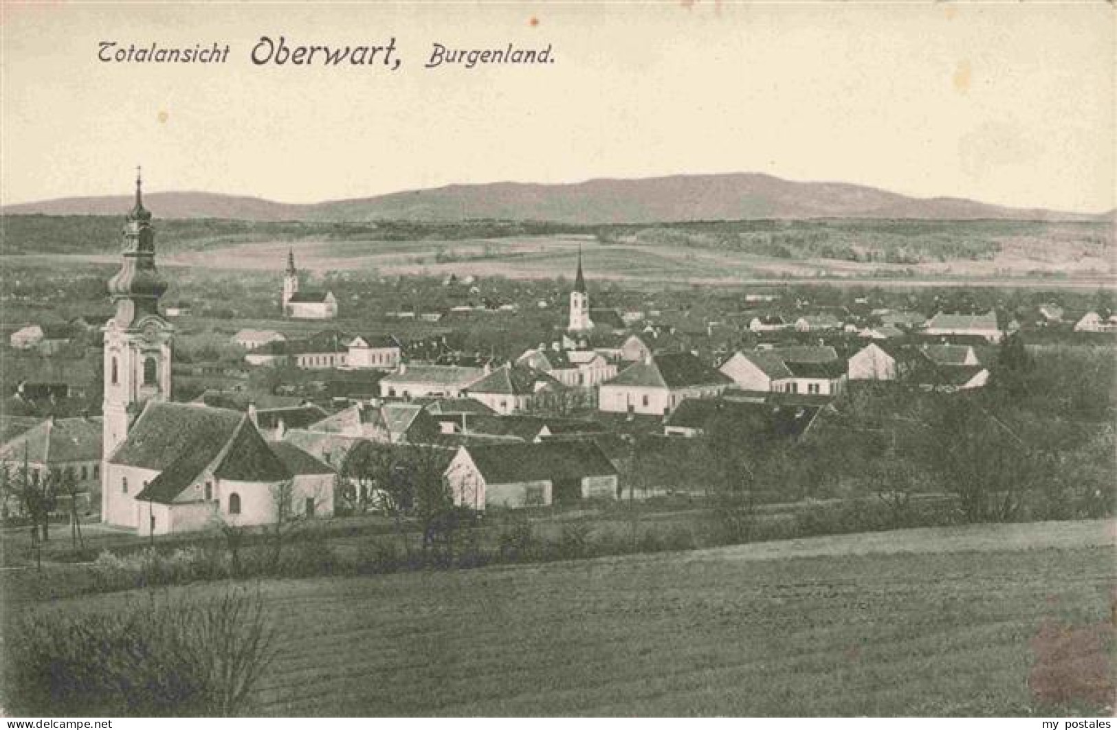 73977319 Oberwart_Burgenland_AT Panorama Kirche - Sonstige & Ohne Zuordnung