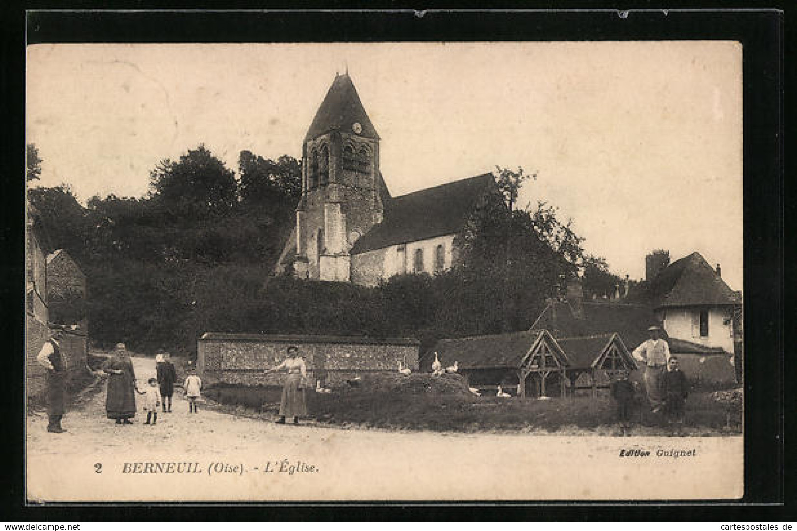 CPA Berneuil, L'Église  - Other & Unclassified