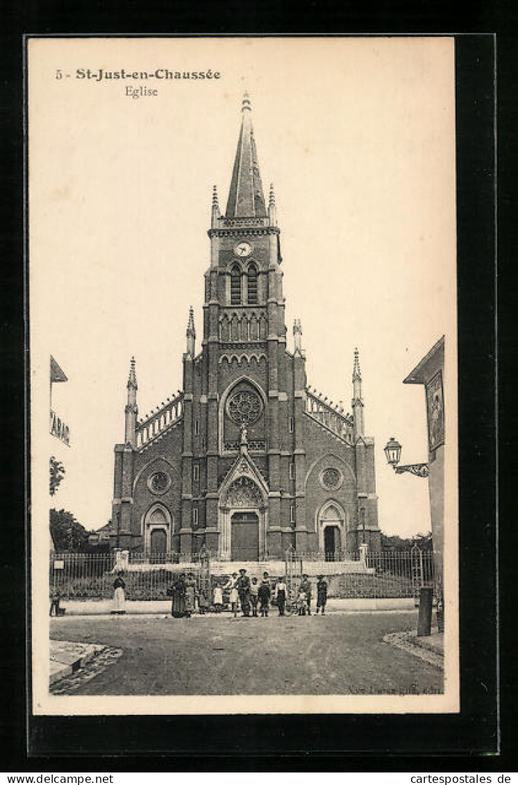 CPA St-Just-en-Chaussée, Eglise  - Other & Unclassified