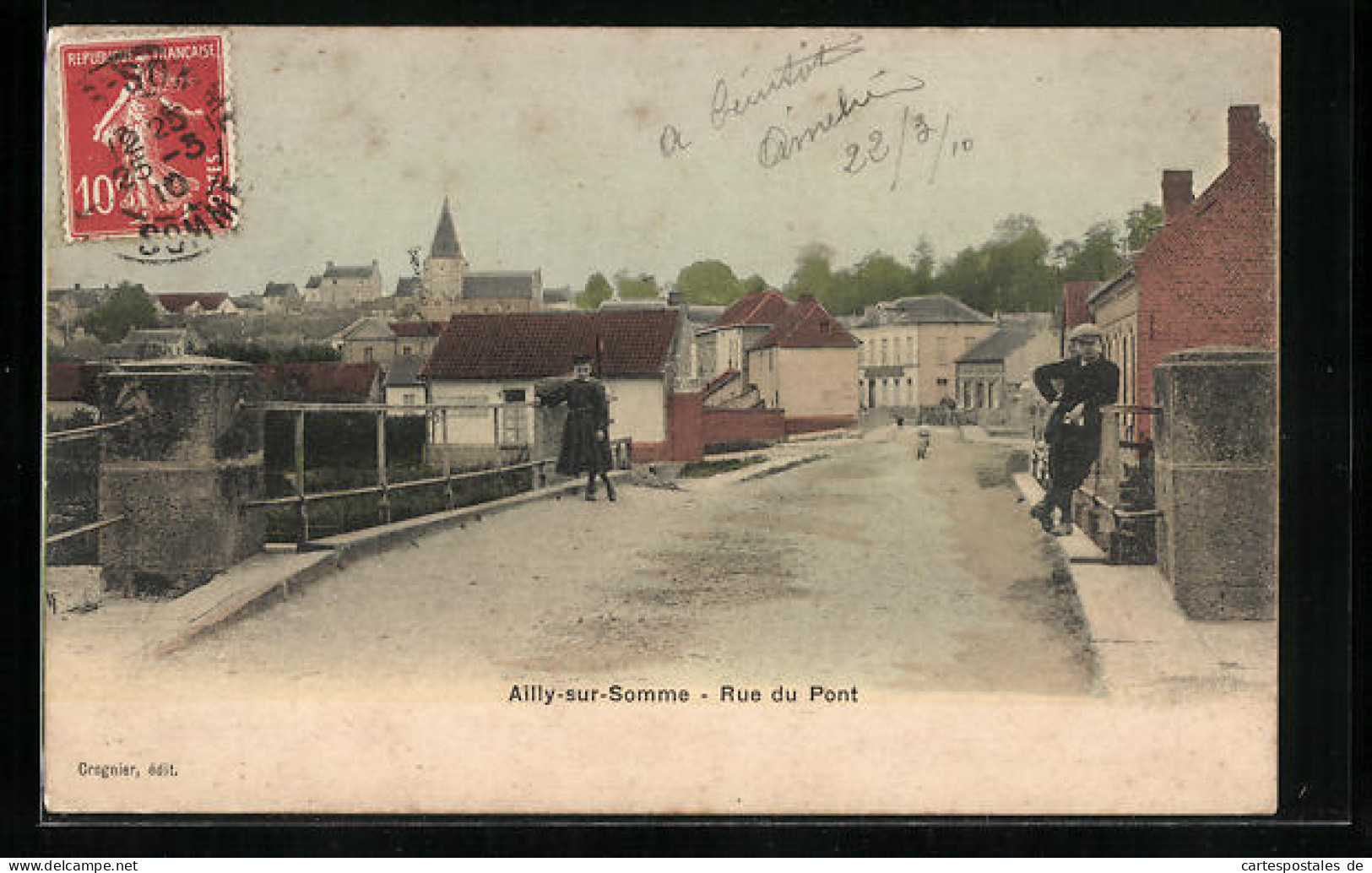 CPA Ailly-sur-Somme, Rue Du Pont  - Other & Unclassified