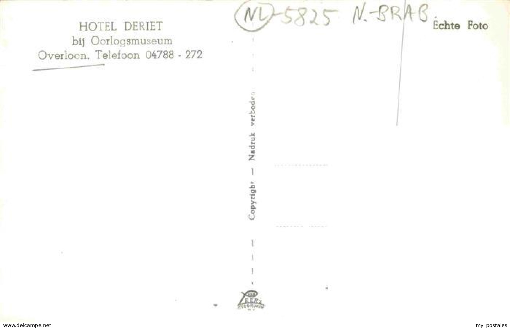 73977064 Overloon_Noord_Brabant_NL Hotel Deriet Bij Oorlogsmuseum - Other & Unclassified