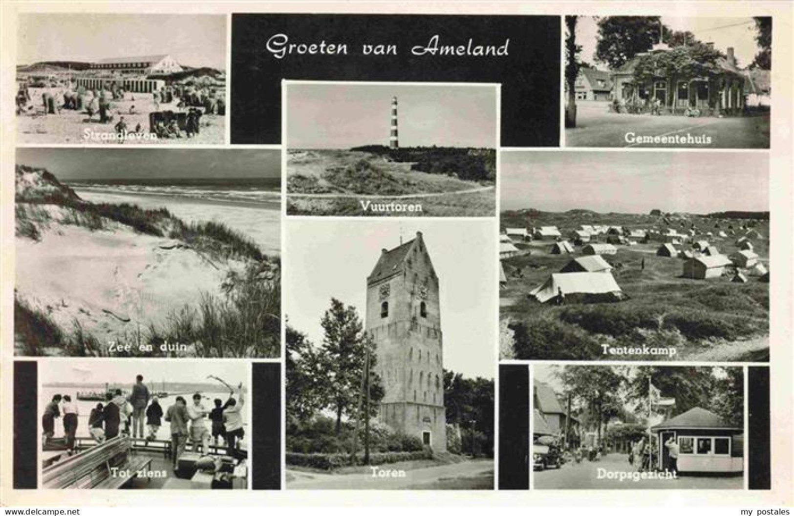 73977006 Ameland_Friesland_NL Strandleven Zee En Duin Tot Ziens Vuurtoren Toren  - Other & Unclassified