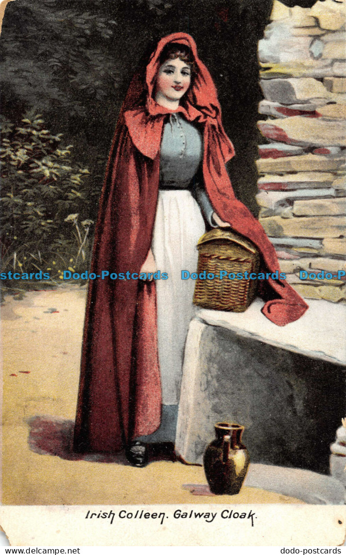 R057571 Irish Colleen. Galway Cloak. W. Lawrence - World