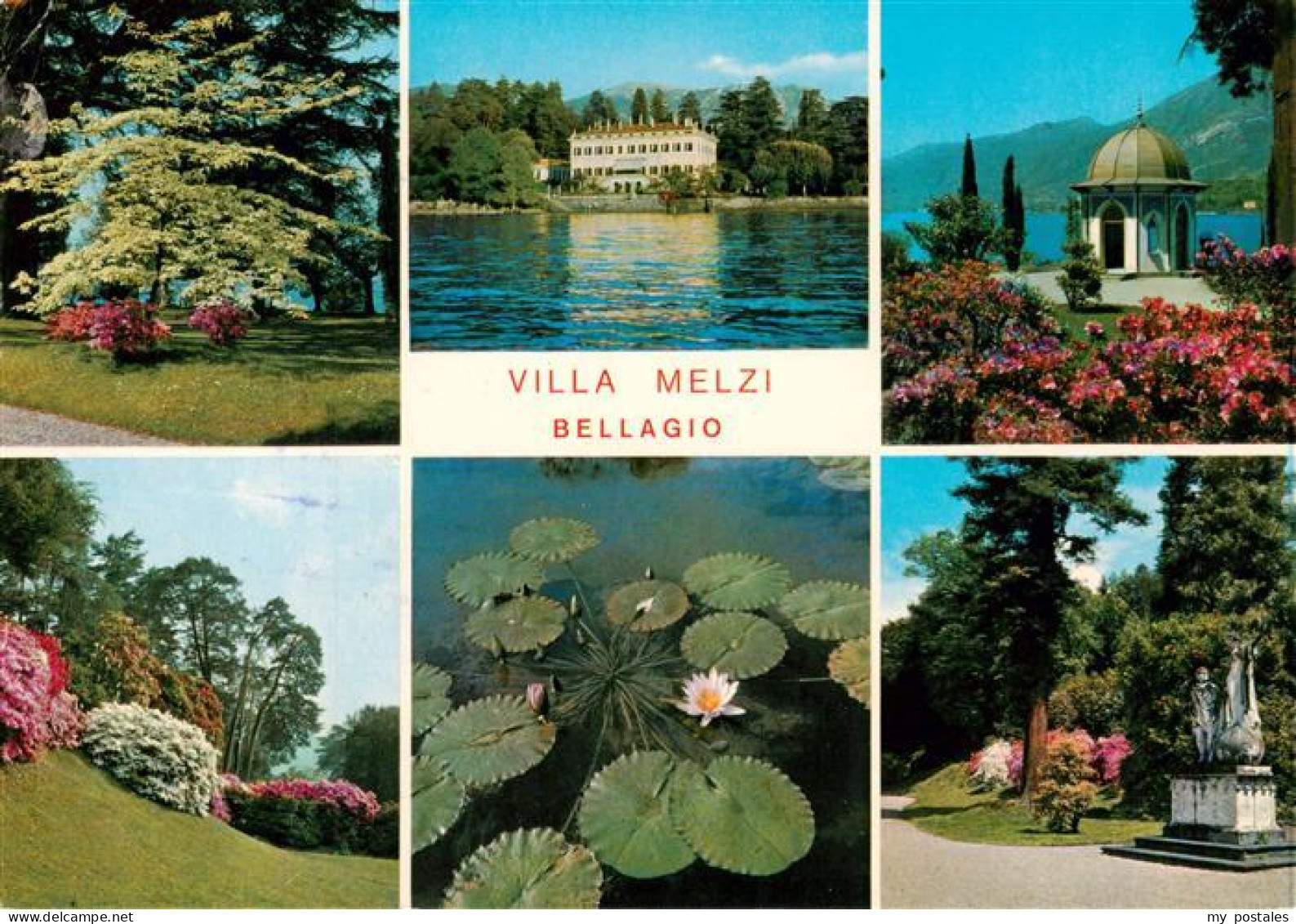 73947451 Bellaggio_Bellagio_Lago_di_Como_IT Villa Melzi Park Seerosenteich Kapel - Sonstige & Ohne Zuordnung