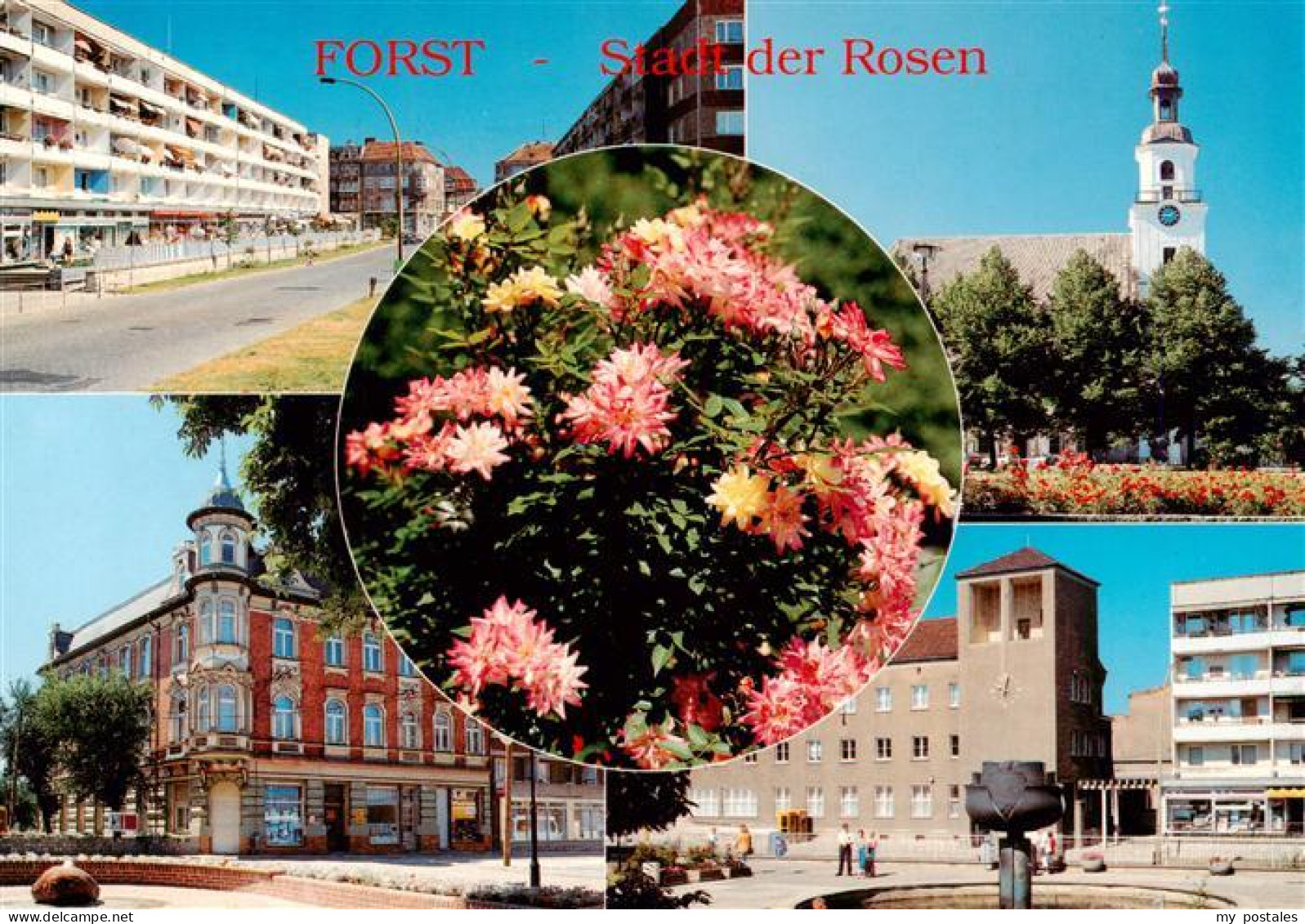 73947354 Forst_Lausitz Rosenstadt Kirche Ortspartien - Sonstige & Ohne Zuordnung