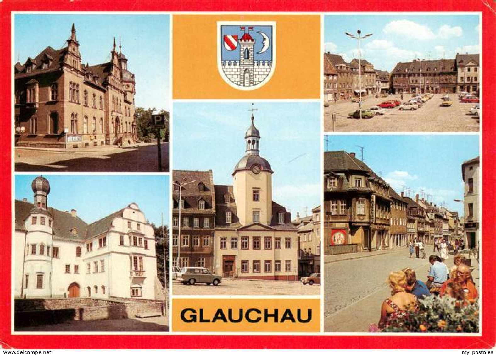 73947336 Glauchau Post Schloss Hinterglauchau Rathaus Markt Dr Friedrichs Strass - Glauchau