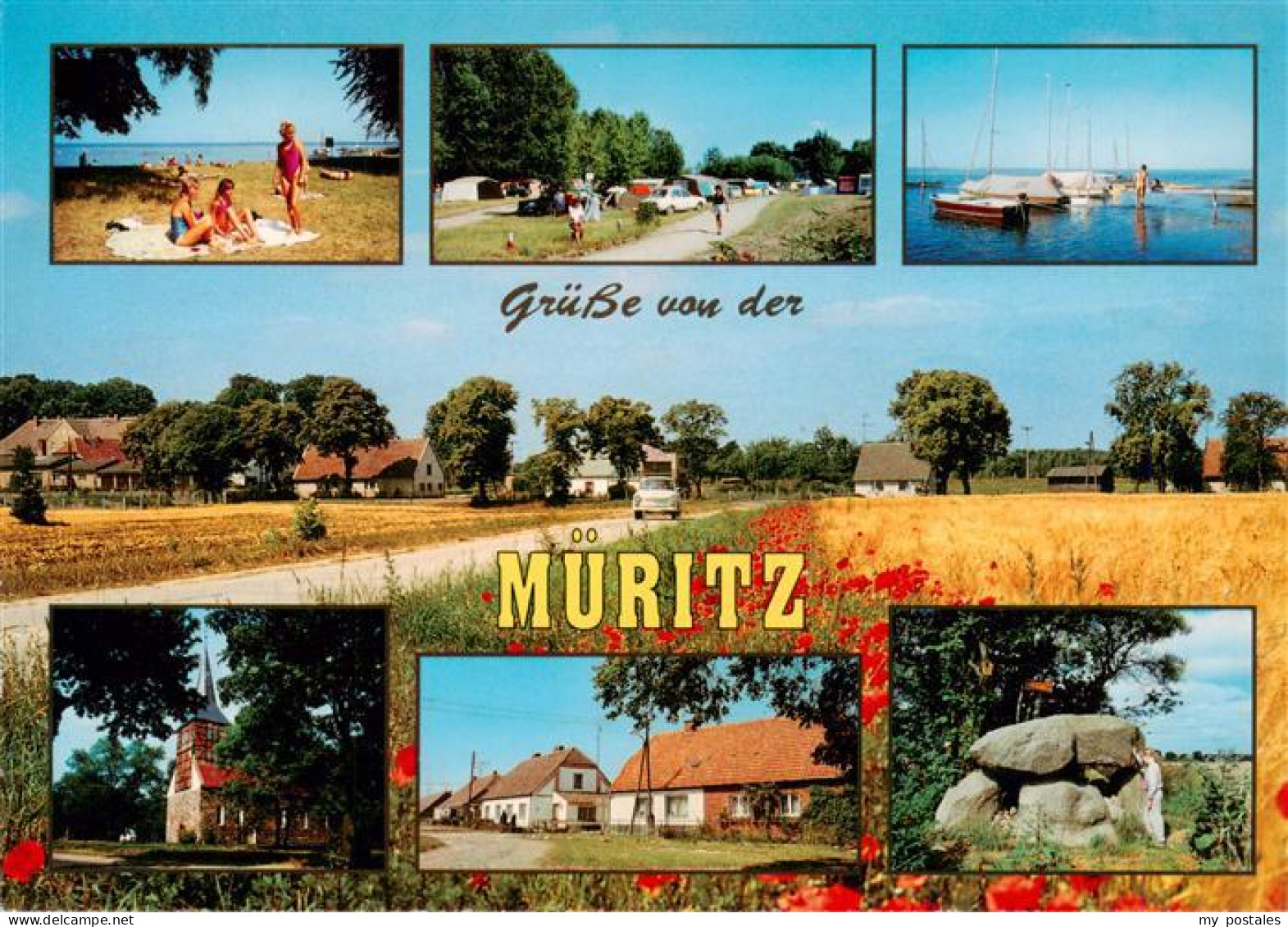 73947277 Ludorf_Mueritz Strand Campingplatz Gotthun Viepperow Kirche Ortsmotiv G - Other & Unclassified
